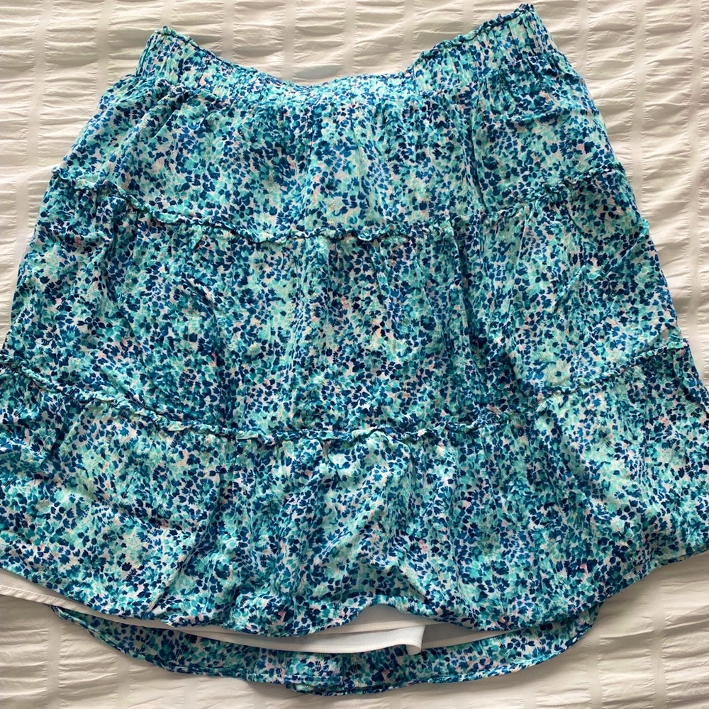 LOFT floral skirt - petite (junior)